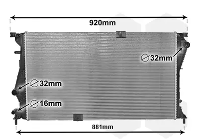 Highlight VAN WEZEL 43002601 - Kühler, Motorkühlung