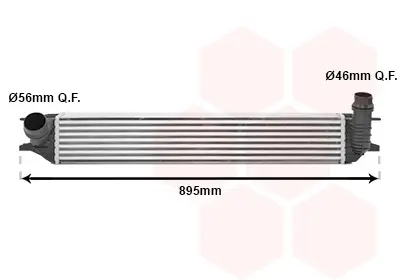 VAN WEZEL 43004462 - Ladeluftkühler Saisonangebot