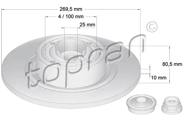 Direktkauf TOPRAN 700 643 - Bremsscheibe