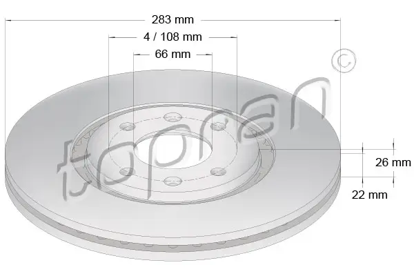 Billig TOPRAN 720 245 - Bremsscheibe