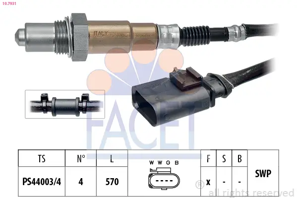 Begrenztes Angebot FACET 10.7931 - Lambdasonde