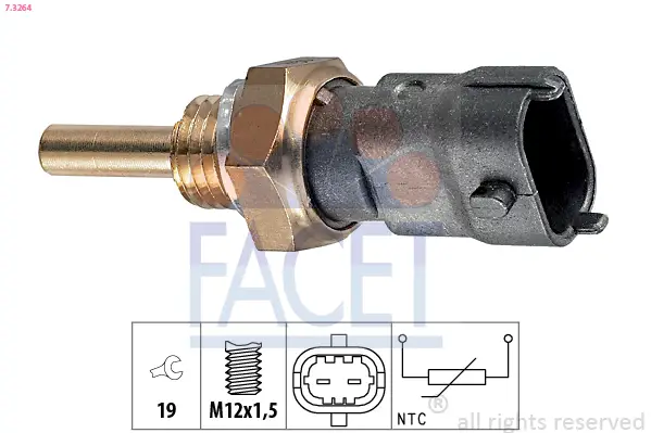 FACET 7.3264 - Sensor, Kühlmitteltemperatur Mega-Angebot