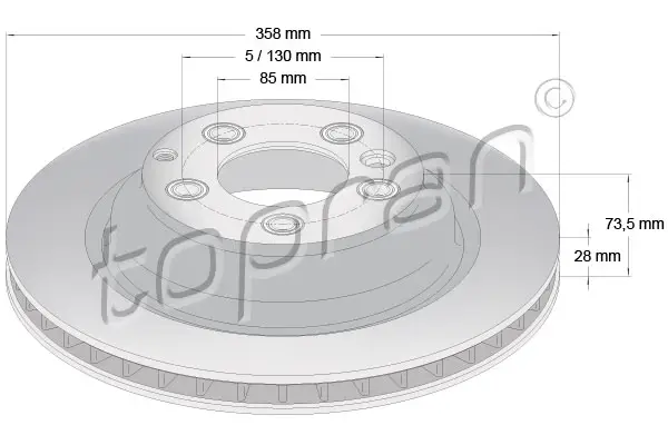 TOPRAN 114 562 - Bremsscheibe Aktuell