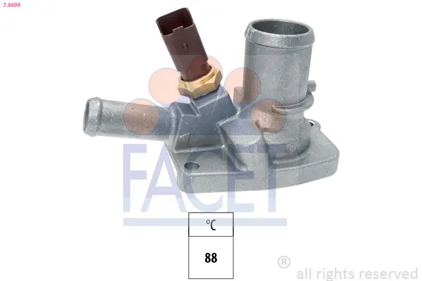 Garantierte Lieferung FACET 7.8699 - Thermostat, Kühlmittel