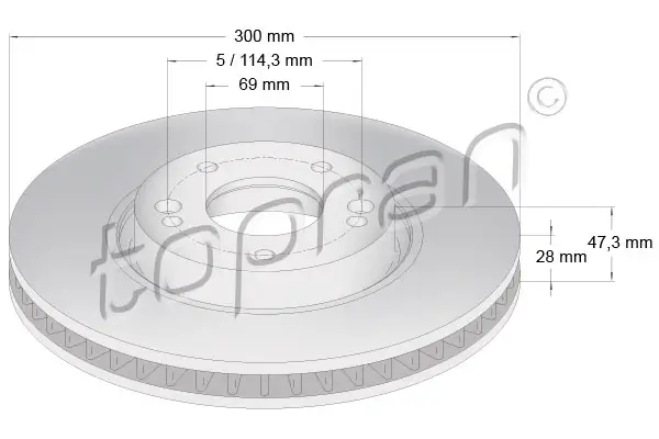 TOPRAN 820 766 - Bremsscheibe Super-Preis
