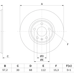 Neuheit BOSCH 0 986 479 E49 - Bremsscheibe