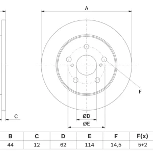 Mega-Angebot BOSCH 0 986 479 E91 - Bremsscheibe