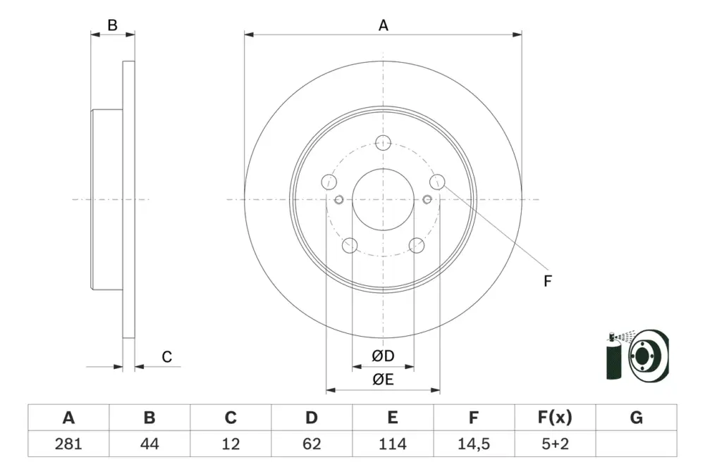 Mega-Angebot BOSCH 0 986 479 E91 - Bremsscheibe