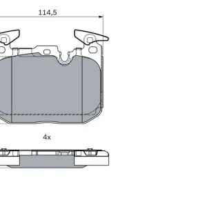 BOSCH 0 986 494 947 - Bremsbelagsatz, Scheibenbremse Neuheit