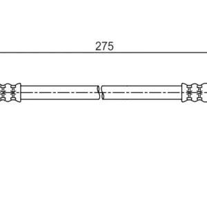 BOSCH 1 987 481 704 - Bremsschlauch Meistverkauft