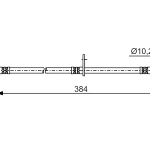 Zertifiziert BOSCH 1 987 481 A54 - Bremsschlauch