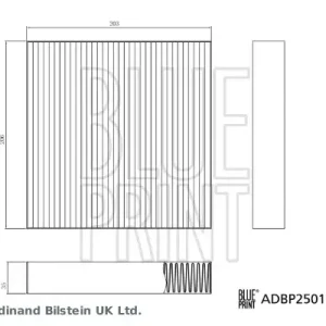 BLUE PRINT ADBP250117 - Filter, Innenraumluft Sonderangebot