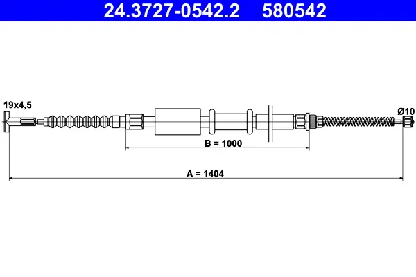 ATE 24.3727-0542.2 - Seilzug, Feststellbremse Sonderangebot