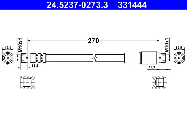 Must-Have ATE 24.5237-0273.3 - Bremsschlauch