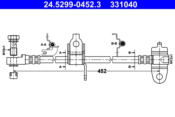 Highlight ATE 24.5299-0452.3 - Bremsschlauch
