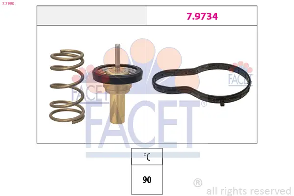 Top-Angebot FACET 7.7990 - Thermostat, Kühlmittel