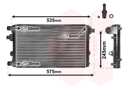 VAN WEZEL 17002239 - Kühler, Motorkühlung - *** IR PLUS *** Schneller Versand