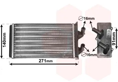 VAN WEZEL 17006186 - Wärmetauscher, Innenraumheizung Online Kaufen