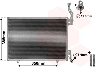 Preiswert VAN WEZEL 18005444 - Kondensator, Klimaanlage - *** IR PLUS ***