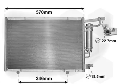 VAN WEZEL 18005583 - Kondensator, Klimaanlage Top-Preis