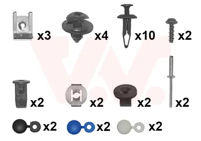 Mega-Angebot VAN WEZEL 1808794 - Montagesatz, Stoßfänger