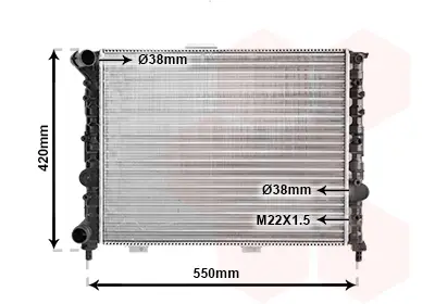 Zertifiziert VAN WEZEL 01002069 - Kühler, Motorkühlung