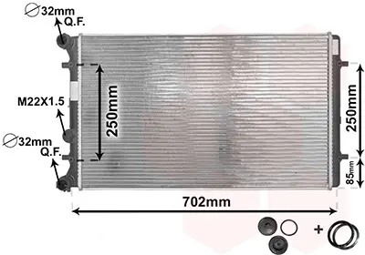 Saisonangebot VAN WEZEL 03002129 - Kühler, Motorkühlung - *** IR PLUS ***
