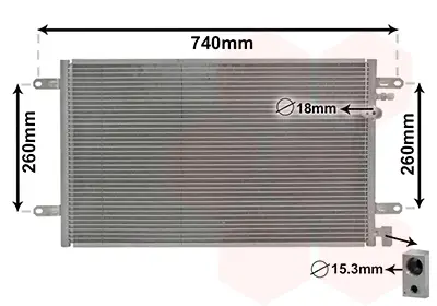 Saisonangebot VAN WEZEL 03005237 - Kondensator, Klimaanlage