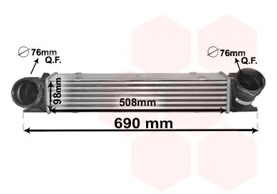 Preiswert VAN WEZEL 06004482 - Ladeluftkühler