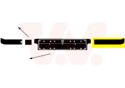 VAN WEZEL 0640583 - Zier-/Schutzleiste, Stoßfänger - ** Equipart ** Preisreduziert