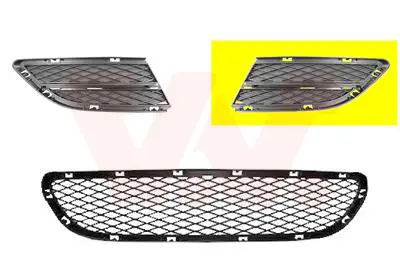 VAN WEZEL 0667591 - Lüftungsgitter, Stoßfänger - ** Equipart ** Bestseller