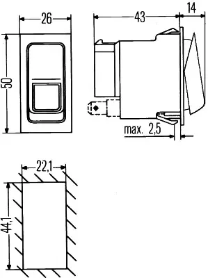 Direkt Vom Hersteller HELLA 6RH 007 832-351 - Schalter