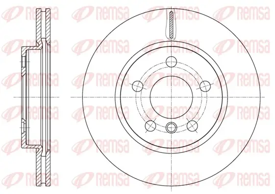 Aktuell REMSA 61617.10 - Bremsscheibe