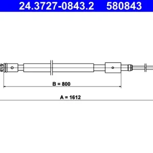Wochenendangebot ATE 24.3727-0843.2 - Seilzug, Feststellbremse