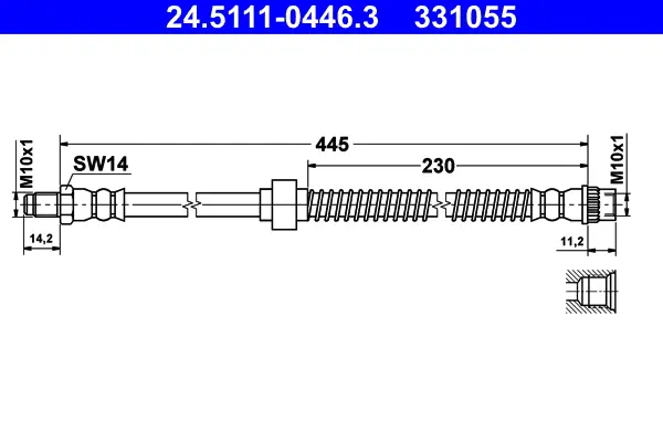 ATE 24.5111-0446.3 - Bremsschlauch Sale