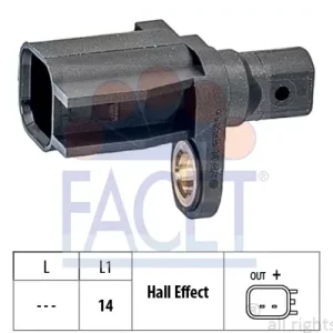 Preisknaller FACET 21.0186 - Sensor, Raddrehzahl