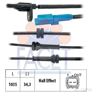Echt FACET 21.0220 - Sensor, Raddrehzahl
