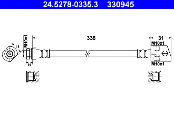 ATE 24.5278-0335.3 - Bremsschlauch Online Kaufen