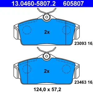 ATE 13.0460-5807.2 - Bremsbelagsatz, Scheibenbremse Top-Seller