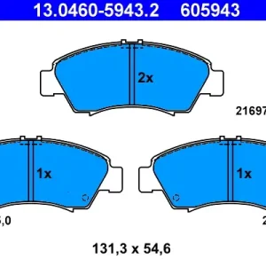 ATE 13.0460-5943.2 - Bremsbelagsatz, Scheibenbremse Saisonangebot