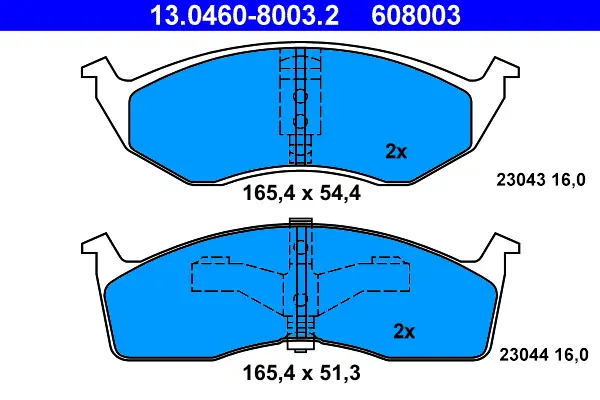 ATE 13.0460-8003.2 - Bremsbelagsatz, Scheibenbremse Ausverkauf