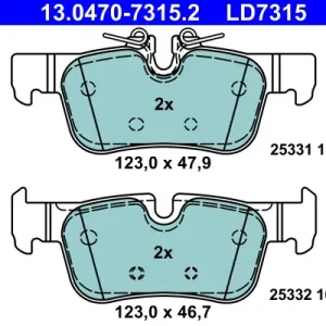 ATE 13.0470-7315.2 - Bremsbelagsatz, Scheibenbremse - ATE Ceramic Sonderangebot