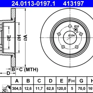 ATE 24.0113-0197.1 - Bremsscheibe Must-Have