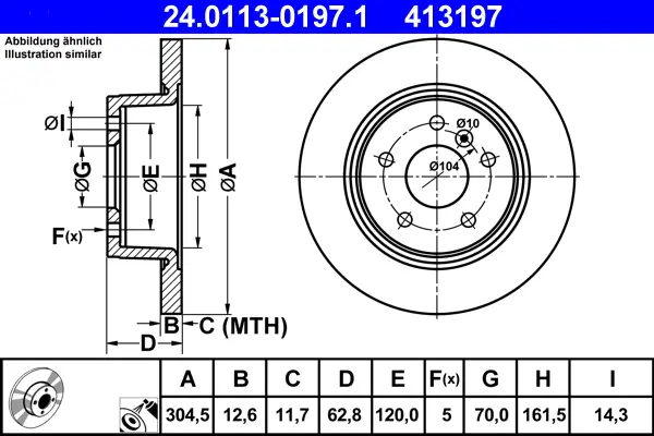 ATE 24.0113-0197.1 - Bremsscheibe Must-Have