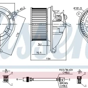 Expressversand NISSENS 87052 - Innenraumgebläse