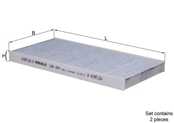 MAHLE LAK 444/S - Filter, Innenraumluft Sonderaktion