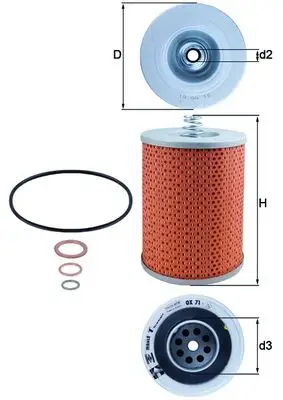 MAHLE OX 71D - Ölfilter Jetzt Kaufen
