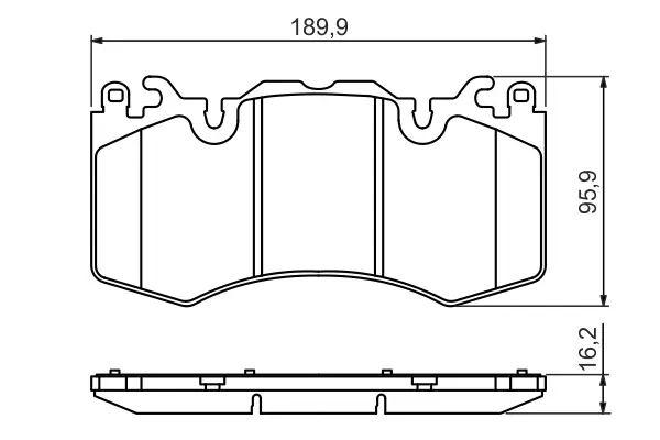 BOSCH 0 986 494 440 - Bremsbelagsatz, Scheibenbremse Highlight
