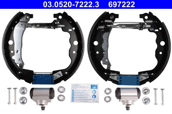 ATE 03.0520-7222.3 - Bremsbackensatz - Original ATE TopKit Ausverkauf