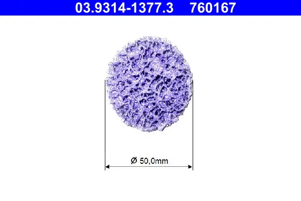 ATE 03.9314-1377.3 - Reinigungsscheibe, Reinigungsset-Radnabe Ausverkauf